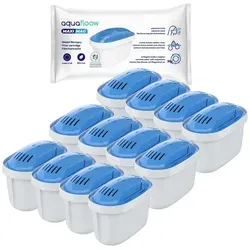 AquaFloow MaxiMag-Patrone 12er Pack für Wasserfilterkannen – Hochwertige Ersatzfilter
