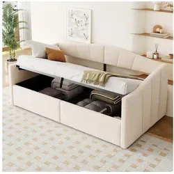 Odikalo Polsterbett Sofabett 90x200 cm mit hydraulischer Lagerung