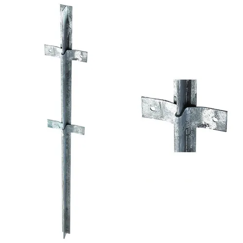 T-Zaunpfosten VZ zum Einbetonieren Höhe 200cm, 103504; Metallpfosten Zaunpfähle