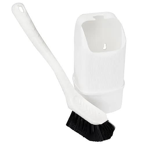 Campingtoiletten-Bürste 24cm mit Halter Klobürste WC klein Toilettenbürste für Chemietoiletten Camping Boot Toilette Reinigung Zubehör Outdoor WC Garnitur Set Reisemobil Badezimmer