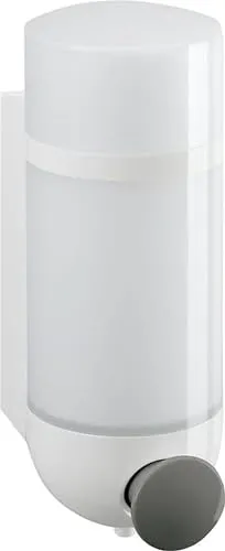 HEWI Seifenspender Serie 477 - Matt Weiß - Eleganter Seifenspender in matt weiß, ideal für moderne Badezimmer und gewerbliche Einrichtungen, hygienisch und langlebig.