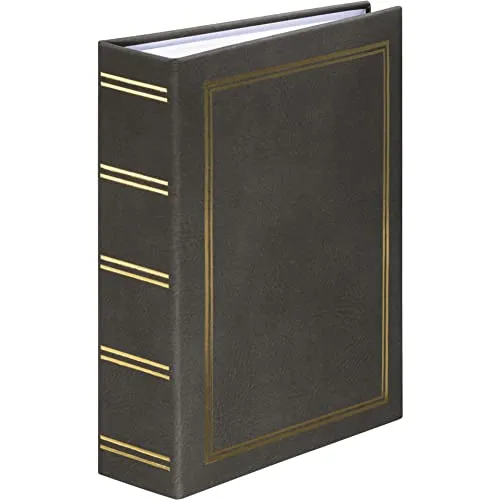 Hama Einsteckalbum London 9x13 cm (Fotoalbum für 200 Bilder im Format 9 x 13 cm, Fotobuch zum Einstecken) grau