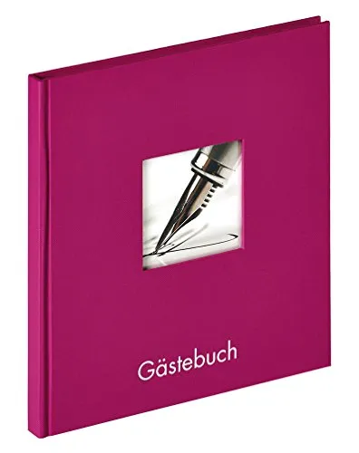walther design Gästebuch violett 23 x 25 cm mit Cover-Ausstanzung und Prägung, Fun GB-205-Y