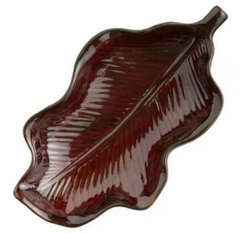 Ib Laursen Servierschale Ib Laursen Schale Blattschale Blatt Braun (15,5cm)
