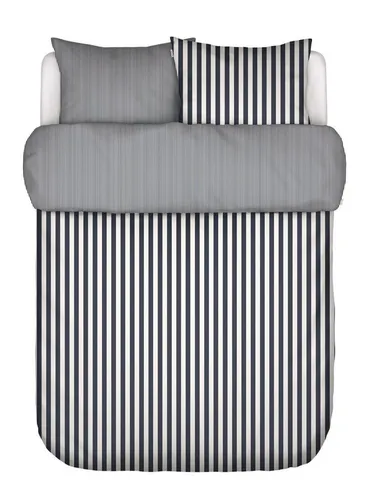 Marc O'Polo Home Bettwäsche Classic Stripe, 3-teilig aus Satin - Bettwäsche-Set mit klassischem Streifendessin, aus weichem Bio-Baumwollsatin für atmungsaktiven Komfort und eine seidig-weiche Haptik.