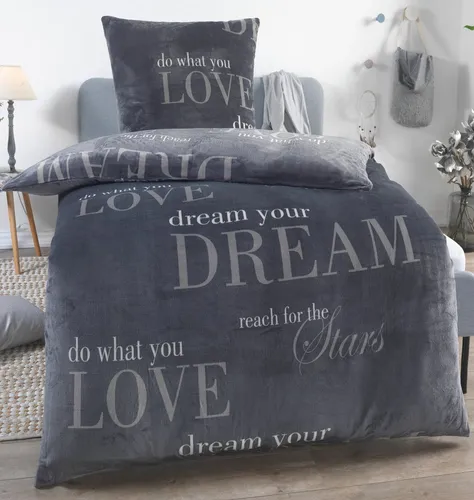 Winter Plüsch Bettwäsche Nicky-Teddy Cashmere Coral Fleece 200x200 cm