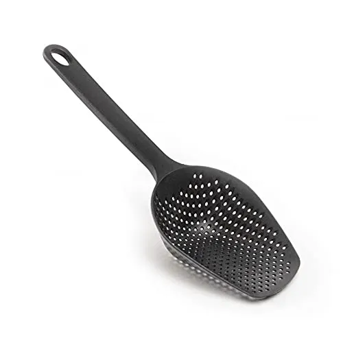 ThermoTasty Großer Schöpflöffel Abseihlöffel Schaumlöffel Löffel mit Siebfunktion und Schaufelfunktion Sieblöffel