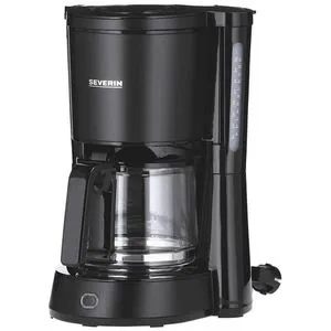 Severin Filterkaffeemaschine KA9554 - Schwarz Matt, leistungsstark mit 1000W Heizelement und praktischer Warmhalteplatte für perfekten Filterkaffee