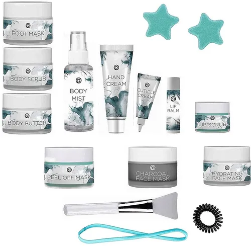 tradiero Gesichtspflege-Set Wellnessset: Pflege und Geschenksbox - Tagescremes für die perfekte Hautpflege – 16 Produkte für Entspannung und Wohlbefinden, ideal fürs Selbstverwöhnen oder als Geschenk für besondere Frauen.