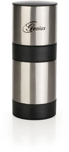 GENIUS Knoblauchschneider G7 silber/schwarz - Mahlen & Zerkleinern: Aus rostfreiem Edelstahl, lebensmittelecht und geschmacksneutral, schneidet Knoblauch in exakte Würfelchen ohne zu pressen.