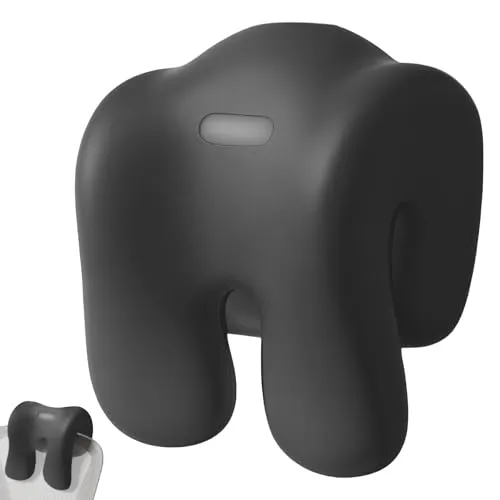 WIYETY Nackenstütze für Sessel und Bürostühle – Ergonomisches Kopfstützenkissen in Schwarz