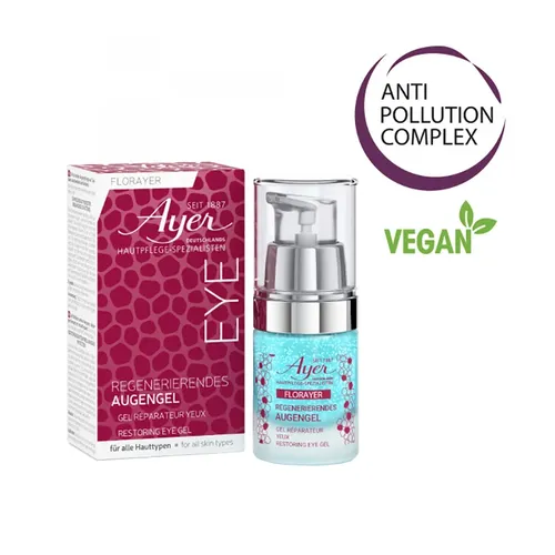Ayer Harriet Hubbard FlorAyer Restoring Eye Gel 20 ml - Augengele mit revitalisierender Wirkung, reduziert sichtbar Schwellungen und feine Linien für einen strahlenden Blick.