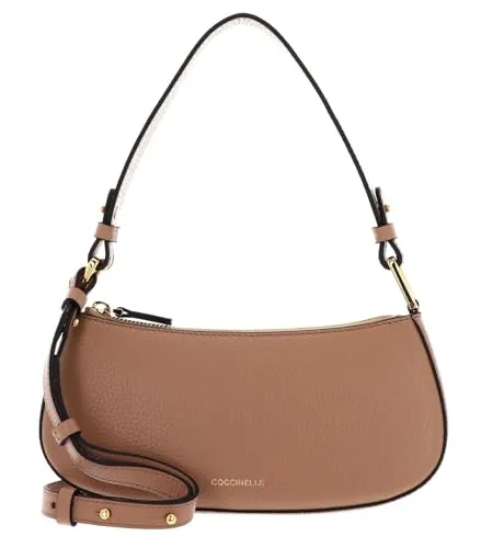 Coccinelle Merveille Schultertasche aus Leder 24.5 cm in Braun - Elegante Handtasche aus hochwertigem Leder, ideal für stilbewusste Frauen und perfekt für den täglichen Gebrauch.