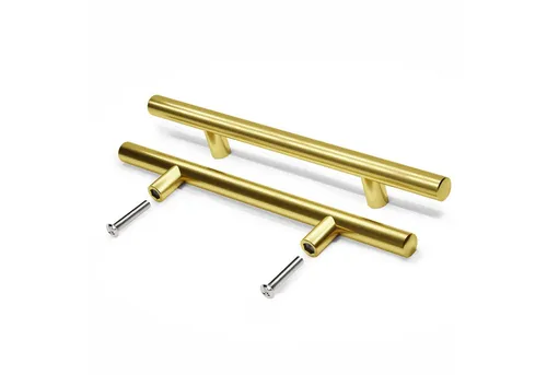 Prima-Online Möbelgriff Möbelgriff Küchengriff Schrankgriff mit Schrauben Gold 10-50cm (10-St)