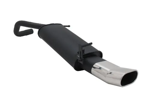 OMAC Novus Sportauspuff für VW Polo 9N/9N3 - Auspuff-Flexrohr mit sportlichem Sound und EG Genehmigung, passend für VW Polo 5 (10/2001 - 11/2009), einfache Montage dank original Aufhängungspunkten.
