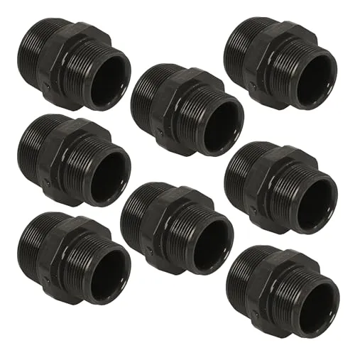 HAF 8x PVC Fittings Doppelnippel 2