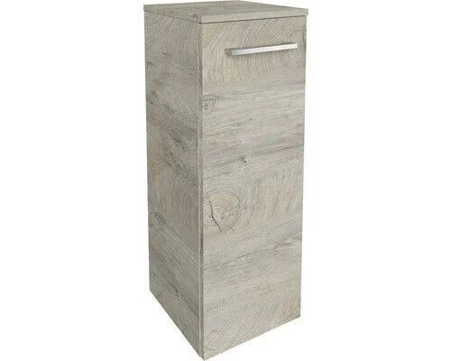 Midischrank FACKELMANN B.Style rechts - Natur Oak - Badezimmerschrank mit kompakten Maßen (30,2x82,5x32 cm) und modernem Design in Natur Oak, ideal für platzsparende Aufbewahrung.