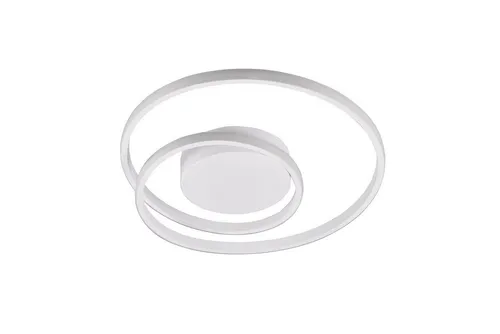 Licht-Erlebnisse Deckenleuchte EVERHAL, LED fest integriert, Warmweiß, LED Metall rund Ø 39 cm Weiß 3000 K warmweißes Licht 2500 lm Modern
