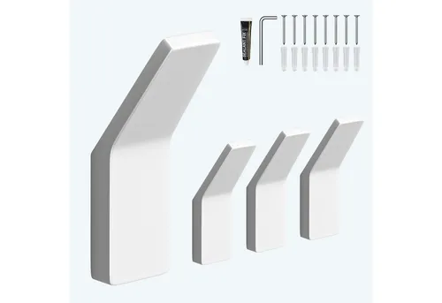 Mai & Mai Wandgarderobe Kleiderhaken Garderobenhaken 4 Stück BxTxH: 24x9x75cm Stalo-13, aus hochwertiger Zinklegierung, Minimalistische Design