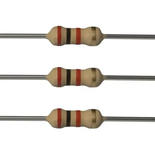 Kaiserberg 2k Ω Ohm Widerstände (10 Stück) – 1/4 W Carbon-Film, ±5% Toleranz – Ideal für DIY-Elektronikprojekte