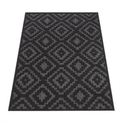 Paco Home Outdoor Teppich 140x200 cm - Teppich für Balkon, Garten, Wohnzimmer & Küche, wetterfest und UV-beständig, ideal für eine stilvolle Wohlfühl-Oase im modernen Boho-Design.