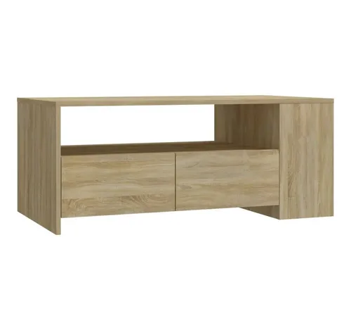 furnicato Couchtisch Sonoma-Eiche 102 x 55 x 42 cm mit Stauraum (1-St)