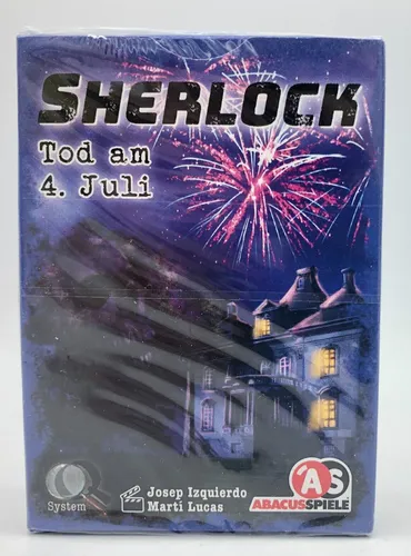ABACUS SPIELE Sherlock: Tod am 4. Juli | Kartenspiel für 1-8 Spieler ab 12