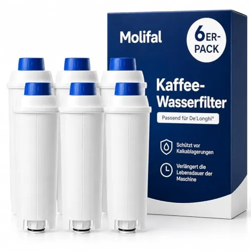 Molifal Wasserfilter, Ersatz für Delonghi DLSC002 Filter von Molifal