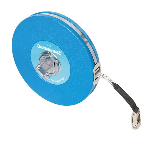 Silverline MT38 Glasfaserbandmaß 30 m