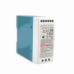 Hutschienen-Netzteil MDR-60-24 - 24V DC, 60W, 2,5A - Sonstige Elektroinstallationsartikel mit effizientem Schaltnetzteil für Hutschienenmontage, schützt vor Überlast und Kurzschluss, ideal für sichere Stromversorgung.