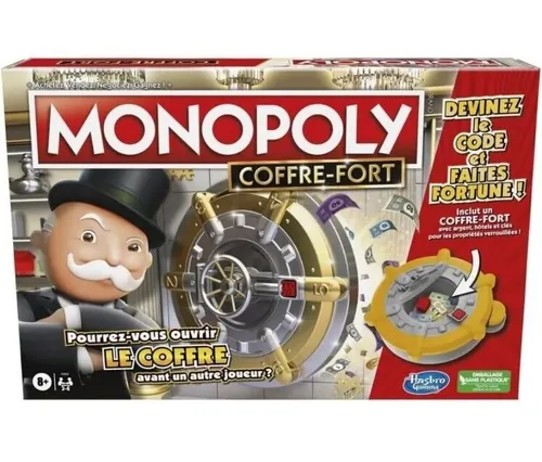 Monopoly Hasbro Sprache : Französisch Coffre Fort Aus RÄR / Selten Brettspiel ☆