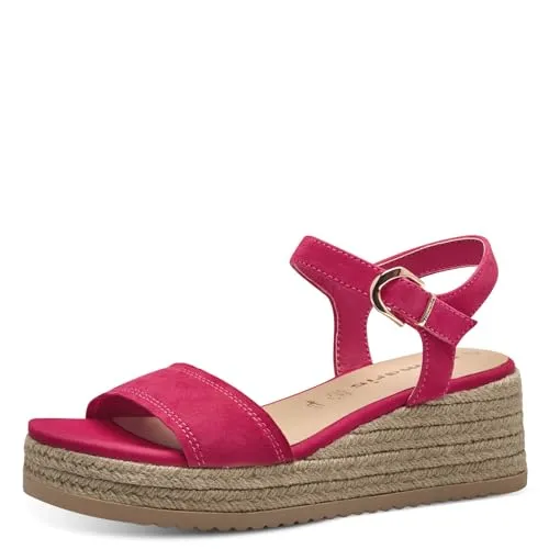 Tamaris Sandalette 1-28061-42 510 normal - Wanderschuhe mit hochwertigem Leder-Obermaterial und innovativer TOUCH-IT Technologie für optimalen Tragekomfort. Verstellbare Schließe und elegante Schafthöhe von 6 cm für perfekten Halt und Stil.