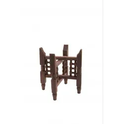 Orient Holzgestell für 40cm Tabletts - Elegantes Holzgestell für 40cm Tabletts, handgefertigt aus massivem Zedernholz. Im traditionellen orientalischen Stil mit kunstvollen 'Moucharabia'-Muster verziert. Ideal zur Präsentation Ihrer Tabletts.