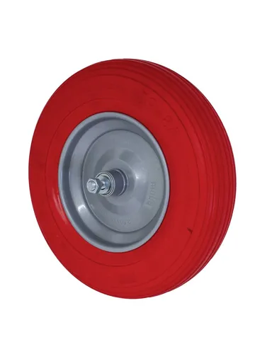 Ersatzrad für Schubkarre POLYMER Müba Schukarrenrad Vollgummirad 400 x 100 mm