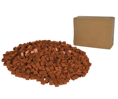 Androni Blox 1000 - 4 braune Steine lose - Konstruktionsspielzeug Komplette Sets & Packs, fördert Kreativität und Feinmotorik beim Spielen.