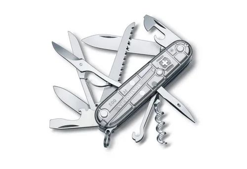 Victorinox Schweizer Taschenmesser Huntsman - Multitool mit 15 Funktionen - Arborist Merchandising Root. Das Victorinox Huntsman bietet 15 Funktionen, darunter Klinge, Holzsäge und Schere - ideal für Outdoor-Enthusiasten und Handwerker!