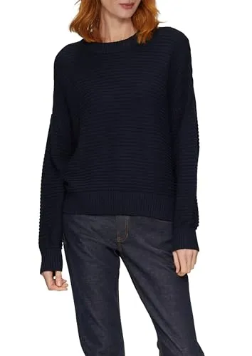 s.Oliver Oversized Longpullover mit Strukturdetails - Kuscheliger Longpullover in Oversized-Passform mit faszinierenden Strukturdetails. Ideal für gemütliche Wintermomente und perfekt für den stylischen Look in der kalten Jahreszeit.