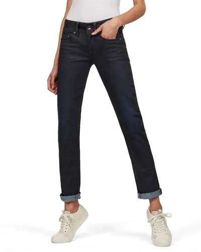 Produktbild G-Star, Damen, Jeans, Straight, Midge Saddle Mid Straight, Dunkelblau,  W23 L30