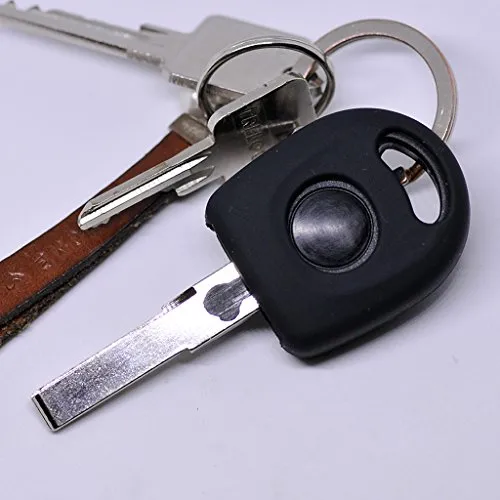 Soft Case Schutz Hülle Auto Schlüssel Startschlüssel für VW SEAT Skoda alle Modelle/Farbe: Schwarz