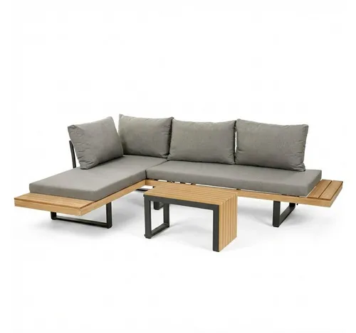 greemotion Lounge-Set Lana, 3-tlg. Aluminium Garten-Ecksofa-Set