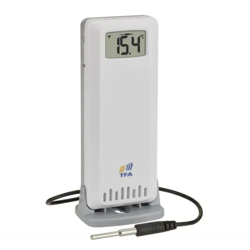 TFA Dostmann TFA-ID Temperatur- und Luftfeuchtigkeitssender ID-A4 - Digitaler Temperatur- und Luftfeuchtigkeitssender für präzise Messungen im Innen- und Außenbereich. Ideal für professionelle Anwendungen mit kabelloser Übertragung bis zu 100 m.