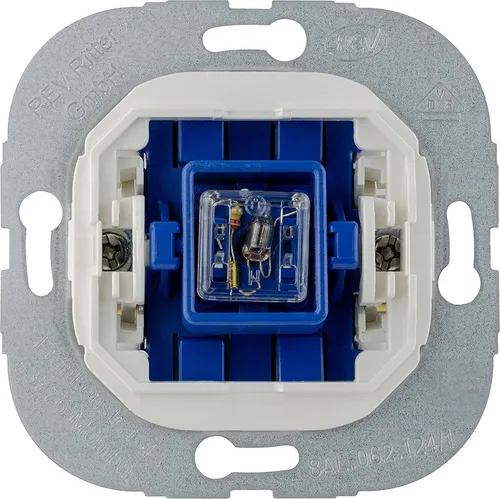 REV Aus-/Wechselschalter beleuchtet für Schalterserien (Future, Matrix, Optima, Quatro, Radius, Studio, Vario)