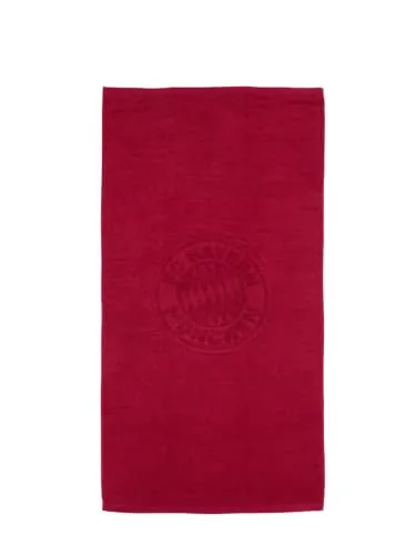FC Bayern München Duschtuch 140x70 cm - Offizieller Fanartikel - Sportfan Badehandtücher, 100% Baumwolle, perfekt für Fans des Rekordmeisters FC Bayern München in stilvollem Bordeaux.