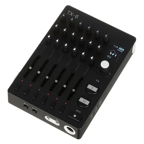 Teenage Engineering TX-6 Black - Portabler Profi-Mixer - Keyboards; 6 Stereo Eingänge, 24-bit USB Audio Interface und Akku mit bis zu 7 Stunden Kapazität für kreative Mobilität.