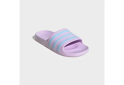 Adidas Unisex Adilette Aqua Badeschuh - 43 - ice lavender / glow blue - Stylischer Badeschuh für Pool und Wellness, mit weicher Dämpfung für hohen Tragekomfort. Ideal zum Entspannen nach dem Sport und im Alltag.