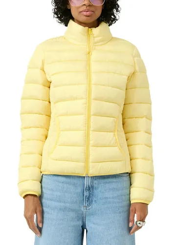 Steppjacke QS für Damen in Gelb, Gr. XL (42) - Die gelbe Steppjacke von QS für Damen bietet optimalen Tragekomfort und ist ideal für kühlere Tage. Mit elastischem Bund und praktischen Eingrifftaschen ist sie der perfekte Begleiter für Freizeit und Stadt.