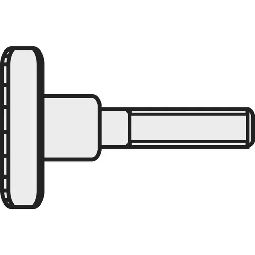 10er Multipack TOOLCRAFT M3*10 D464-5.8:A2K 194769 Rändelschrauben M3 10 mm DIN