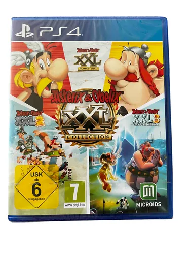 Asterix & Obelix XXL Collection (Teil 1-3) - PS4 [EU Version] - Games: Erleben Sie drei abenteuerliche Spiele voller Wildschweine, Zaubertrank und Römer im 2-Spieler-Koop-Modus und kämpfen Sie gegen die römischen Invasoren!
