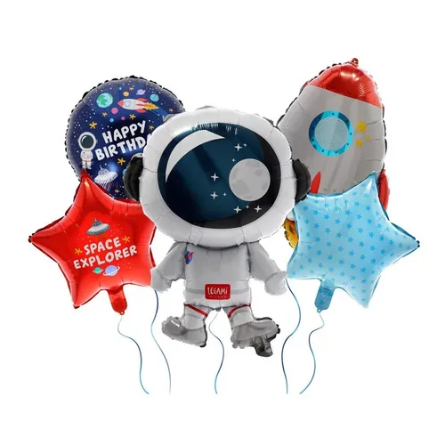 LUFTBALLON SET MIT 5 BALLON FÜR WELTRAUM PARTY FEIER VON LEGAMI NEU OVP