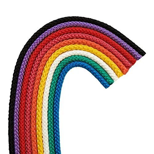 Grevinga® Gymnastikseil | Springseil | Hüpf- und Spielseil | 2,50 m bis 3,00 m | Hüpfseil (Lila, 2.80)